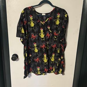 Dr. Seuss Grinch Christmas Scrub Top